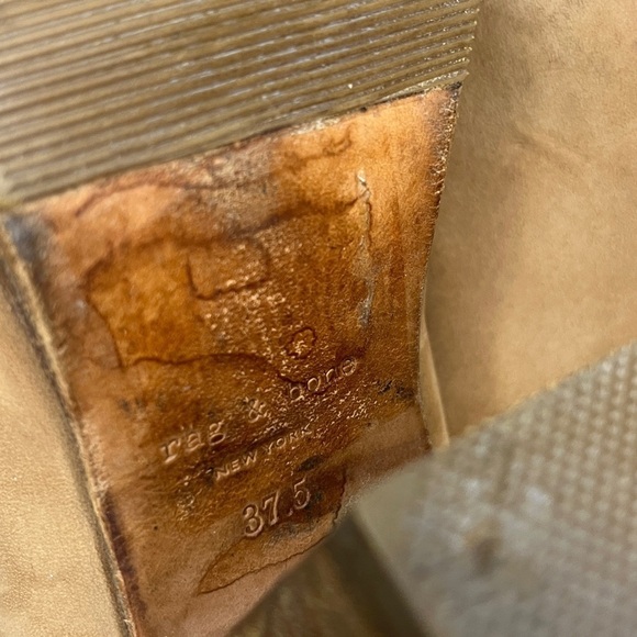 Rag and Bone Harrow Ankle Booties sz 37.5 US 7 - Picture 10 of 14